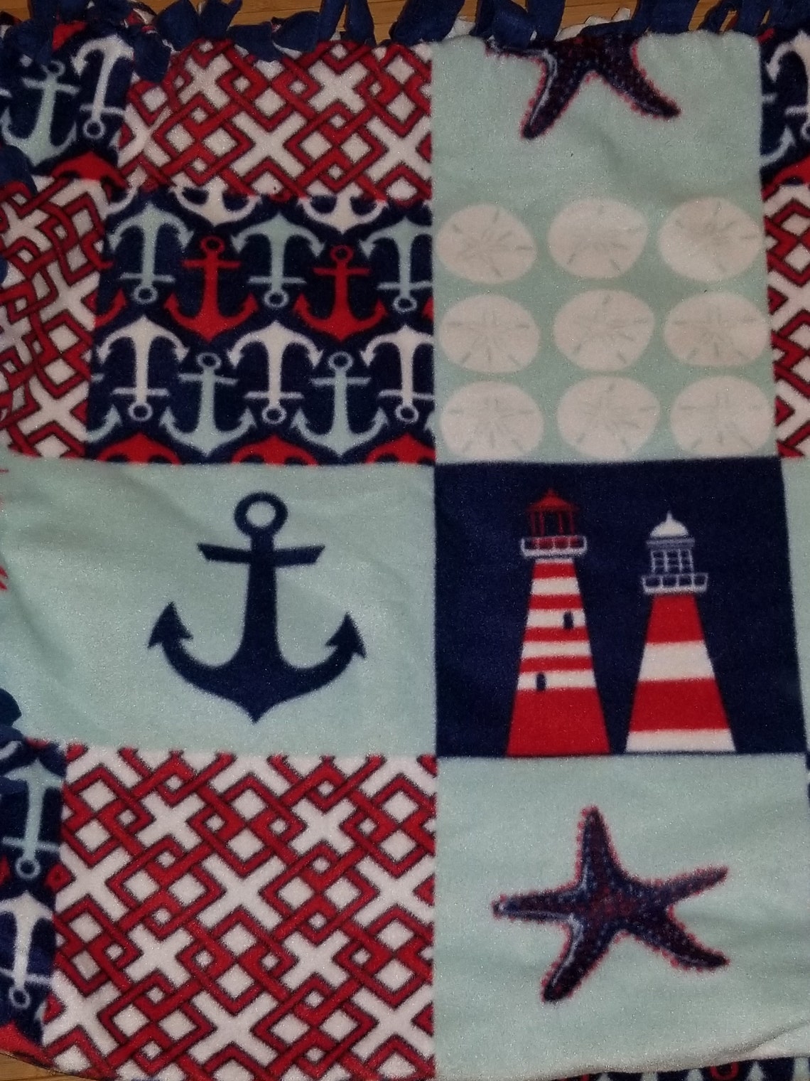 Baby/Toddler Fleece Tie Blanket Boy Etsy