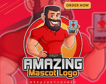 Custom Modern Cartoon Logo, Character Logo, Animal Logo, Caricature Logo, Hand Drawn Logo, Company Logo Design, Unique Mascot Logo Maker