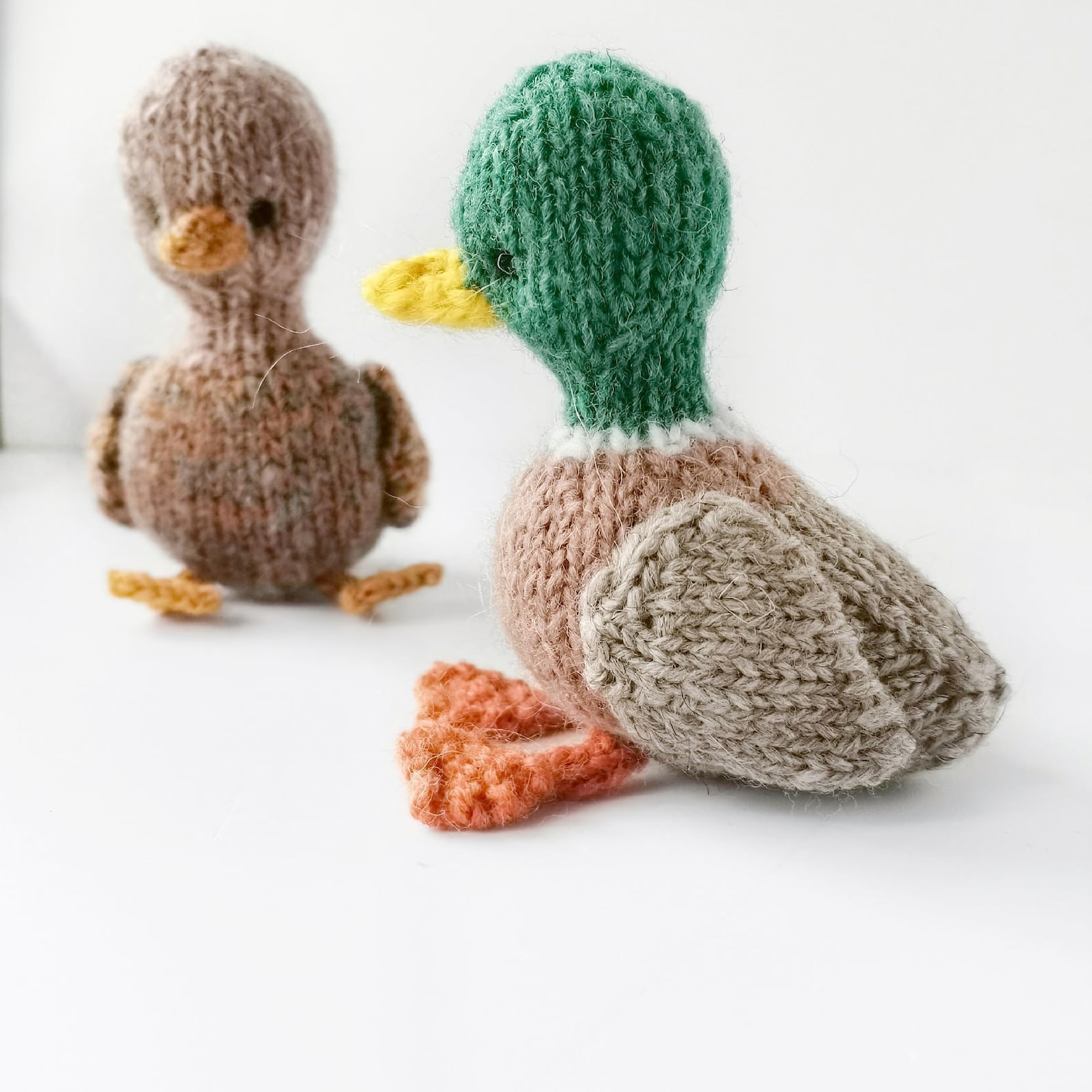 Mallard Duck Knitting Pattern Little Duck Wild Duck Tutorial Etsy