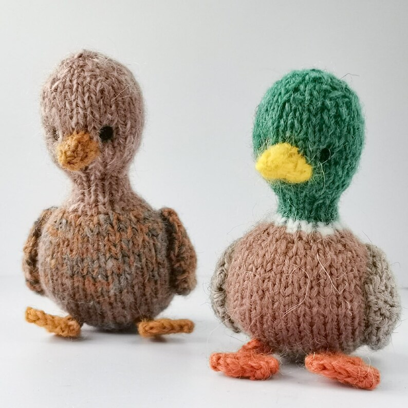 Mallard Duck Knitting Pattern Little Duck Wild Duck Tutorial Etsy