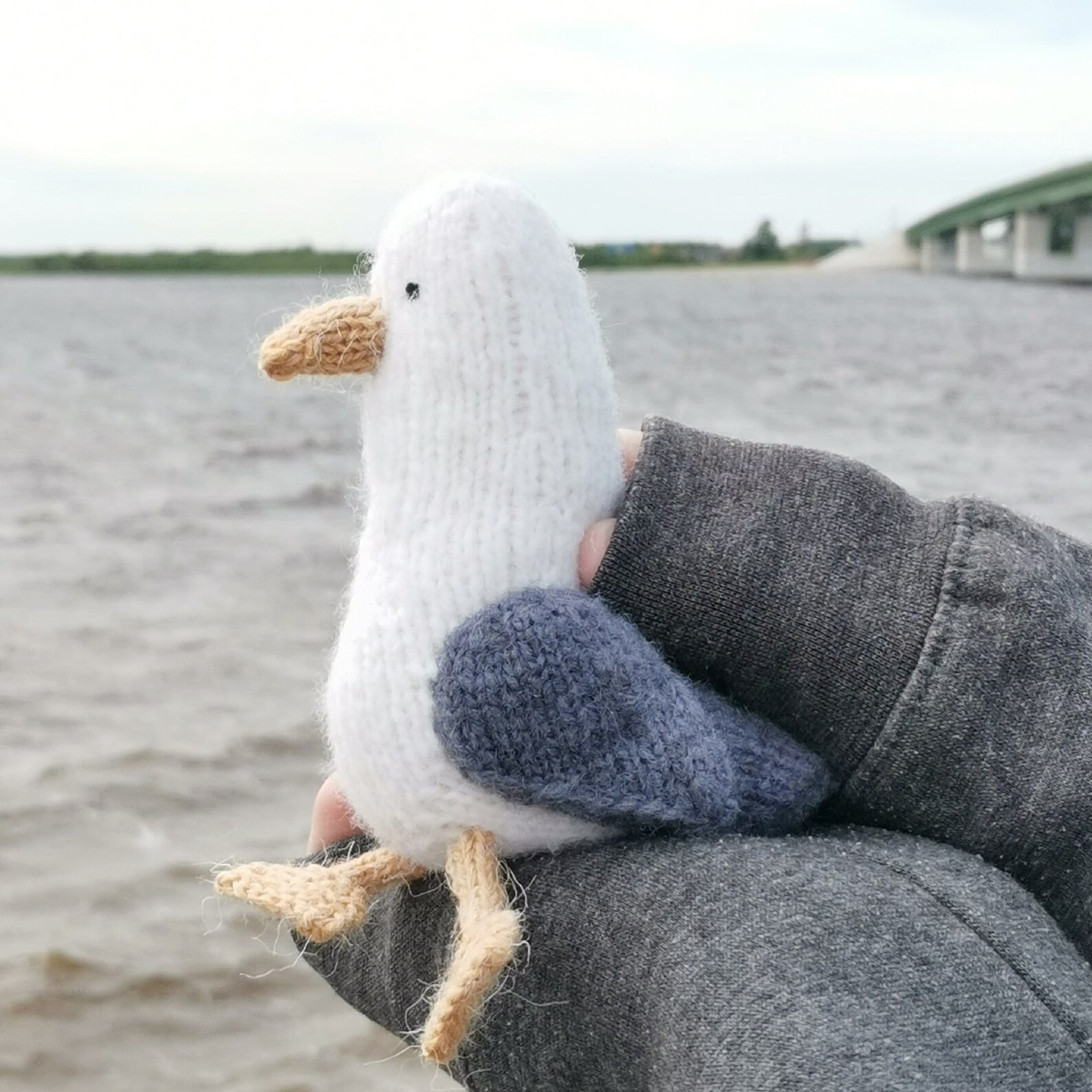 Seagull knitting pattern Amigurumi bird pattern Animal toy Etsy
