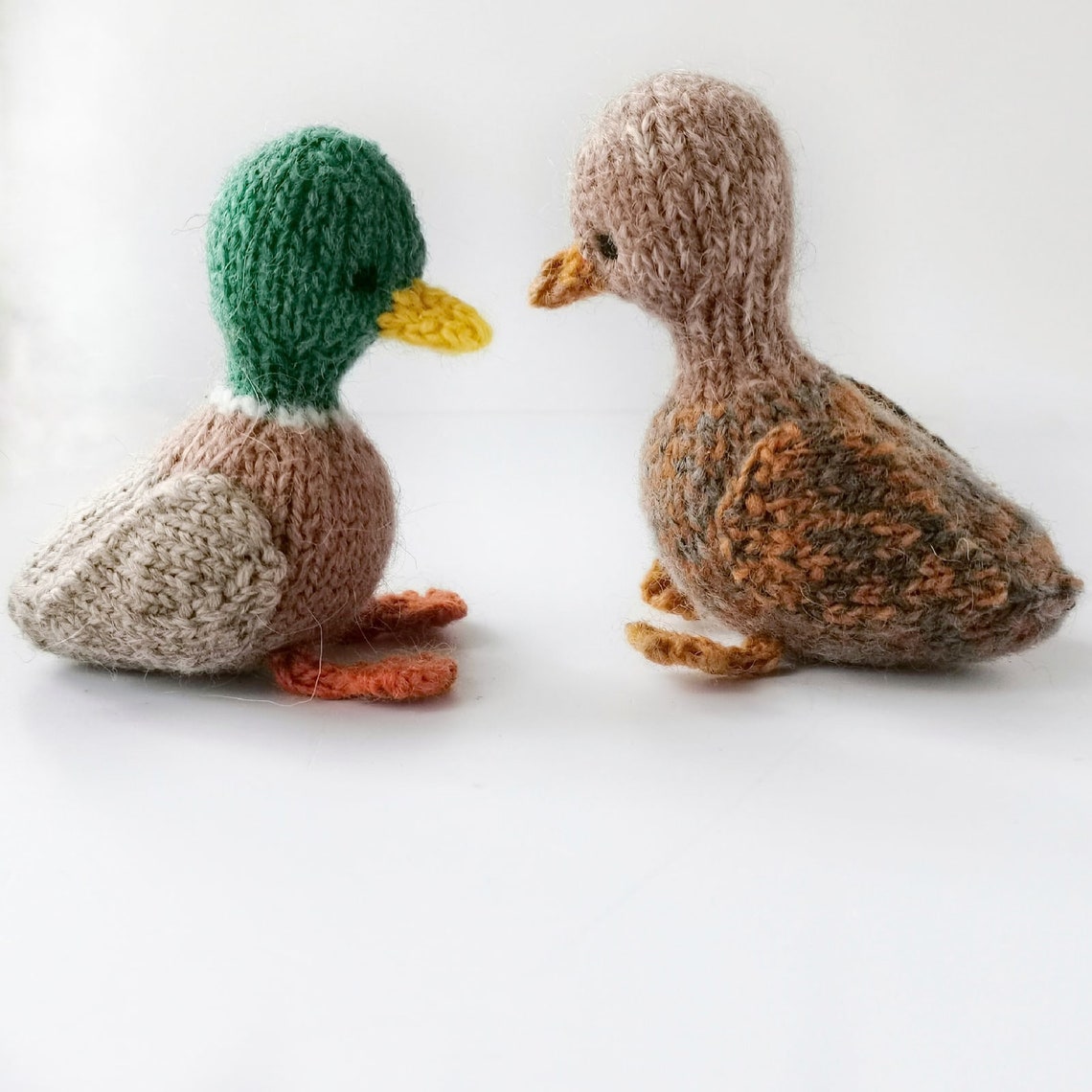 Mallard Duck knitting pattern Little duck Wild duck tutorial Etsy