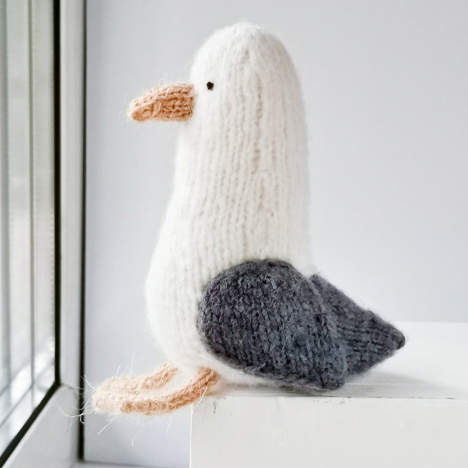 Seagull knitting pattern Amigurumi bird pattern Animal toy Etsy