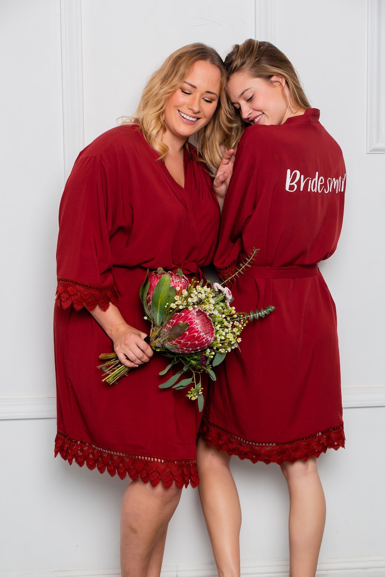 Bridesmaid Robes Set of 2 3 4 5 6 7 8 9 10 11 12 Bridesmaid Etsy