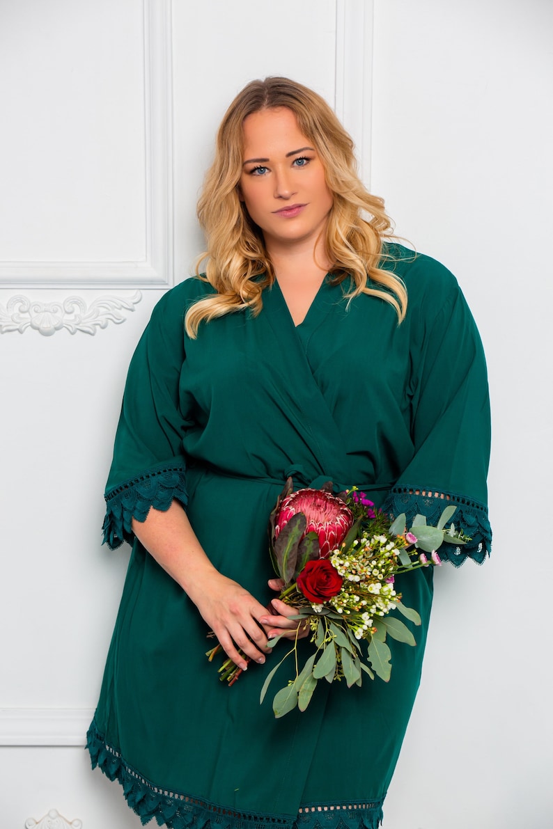 Plus Size 2XL 3XL 4XL Bride Bridal Bridesmaid Robes Etsy