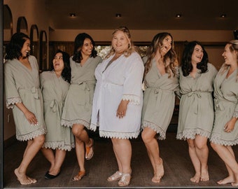 plus size wedding robe