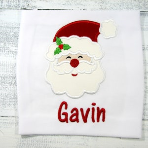 Boys Christmas Shirt, Toddler Christmas Shirt, Boys Santa Shirt, Embroidered Christmas Shirt, Santa Shirt, Personalized Shirt, 1st X-Mas