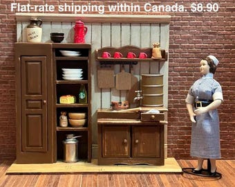 DIY Miniature Drysink Starter Kit for Dollhouse or Diorama. Beginner Craft Kit for Miniature Decor & Hobby Projects. No:16001- Set