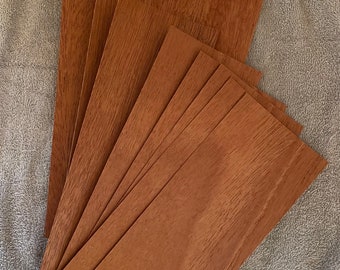 Real Mahogany wood veneer. Ideal for marquetry, table tops, step tops etc. A-02.
