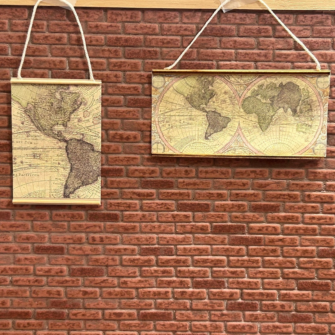 Set of 2 Beautiful Antique Geographical Maps. Very Nice Quality. 1/12 ...