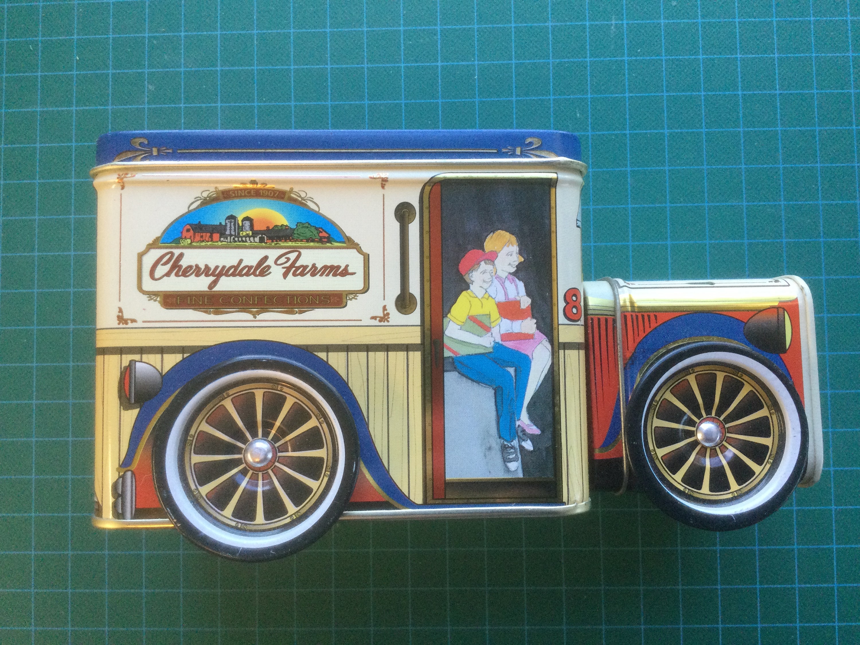 Cherrydale Farms Tin Truck Bank. Vintage Item. Etsy