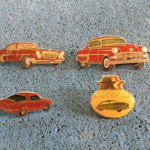 Chrysler, Chevrolet, Plymouth, Buick 48 Hat Pin Lapel Pins. Vintage Item.