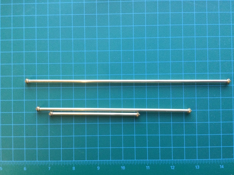 Solid Brass Curtain Rod With Fixings. Vintage Item 1/12. for Etsy