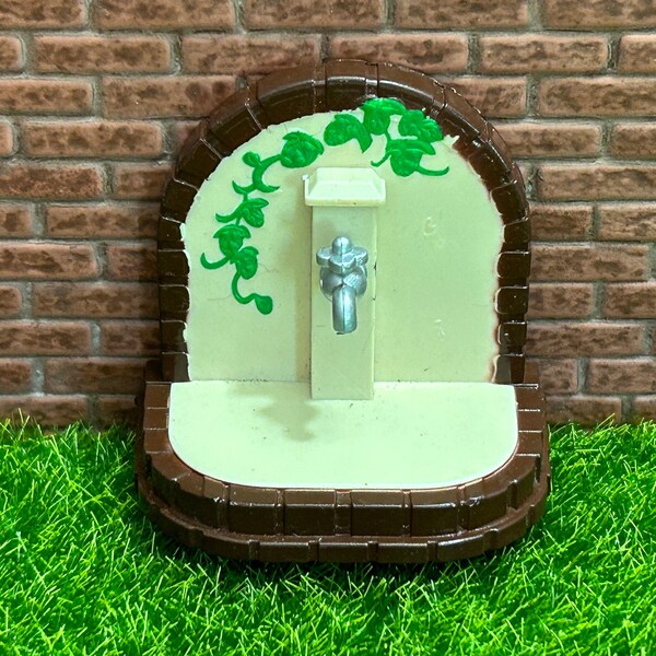 Beautiful little Vintage garden decor with faucet. For Dollhouse. 12011