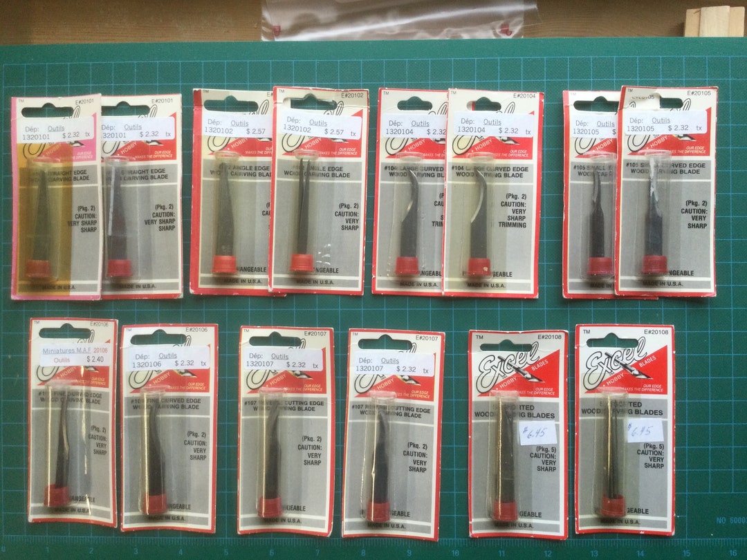 Wood Carving Blades. Excel 20102 20104 20105 20106 20107 Etsy