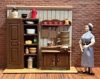 DIY Miniature Drysink Starter Kit for Dollhouse or Diorama. Beginner Craft Kit for Miniature Decor & Hobby Projects. No:16001- Set