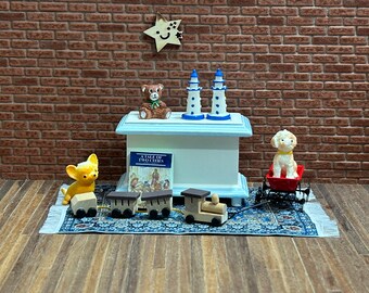 DIY Miniature Little Toys box Starter Kit for Dollhouse or Diorama. Beginner Craft Kit for Miniature Decor & Hobby Projects. No:14120B-Set