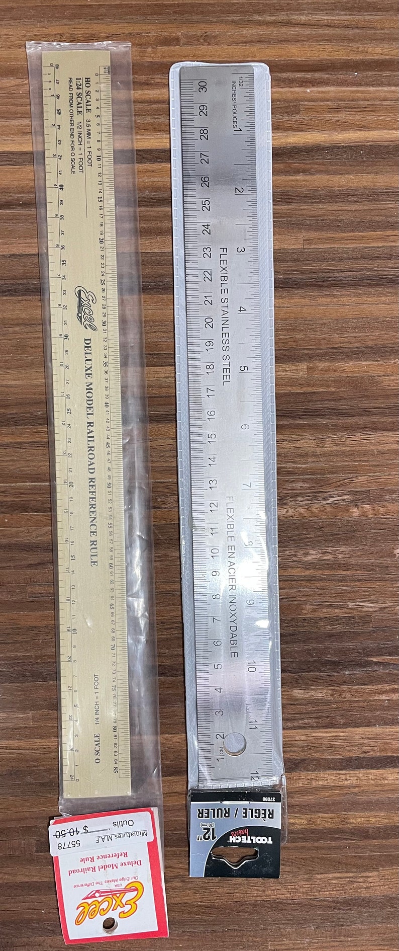 Deluxe Excel Model Railroad Reference Rule. 12 In. Vintage Item. Deluxe