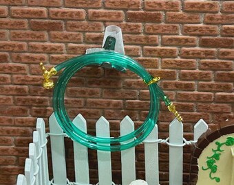 Beautiful garden hose set. 1/12 Dollhouse scale. 197002