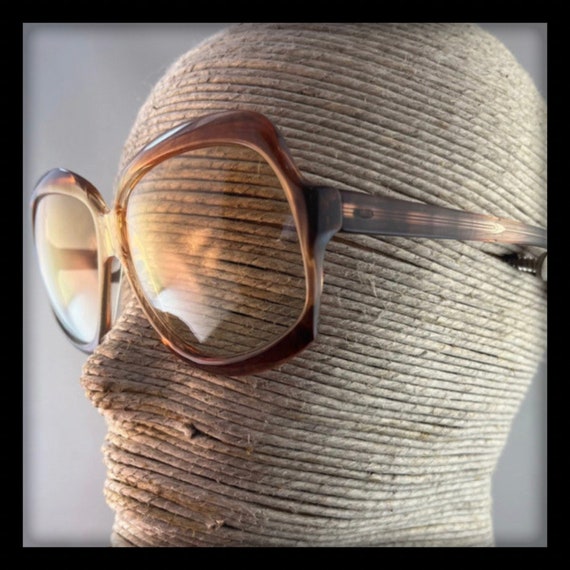 Vintage Oversized Sunglasses -  Translucent Frame… - image 4