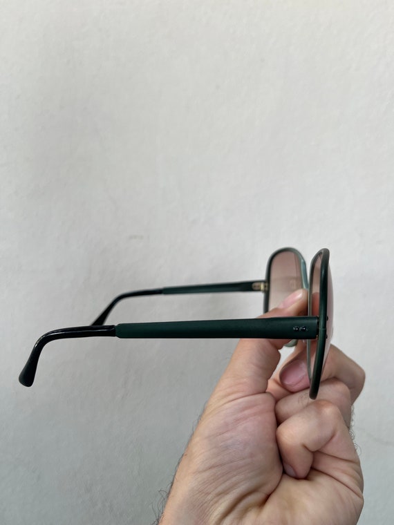 Vintage Oversized Sunglasses - Gradient Lens - Ne… - image 4