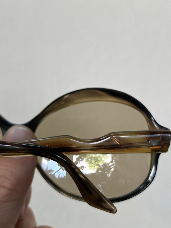 Vintage Oversized Sunglasses - Gradient Lens - Ne… - image 5