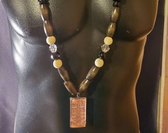 Collar para hombre con elegancia israelita (10 Mandamientos)