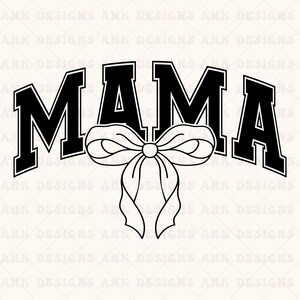 Mama SVG: Retro Varsity Design (Digital Download)