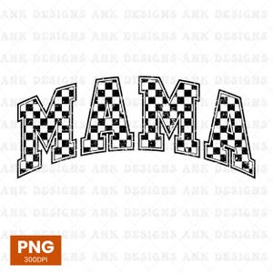 Mama PNG: Retro Varsity Sublimation Design (Digital Download)