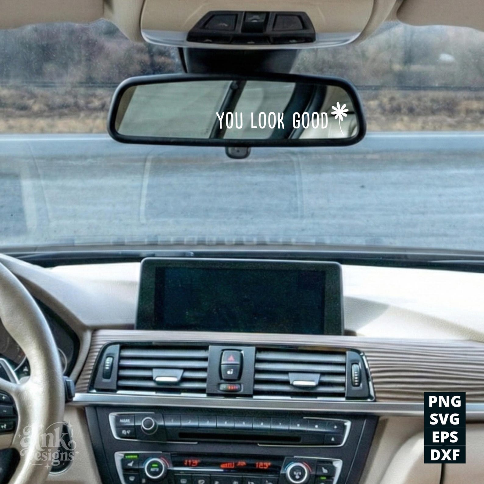 Car Mirror Saying SVG Bundle: 20 Funny Rear-view Decal Designs (digital ...