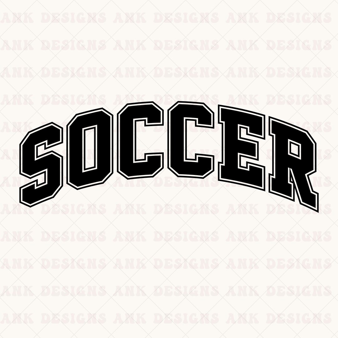 Soccer SVG: Retro Varsity Design (digital Download) - Etsy