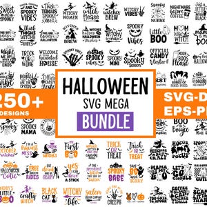 Halloween SVG Mega Bundle: 250+ Ghost & Spooky Witch Designs (Digital Download)
