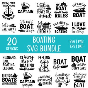 SVG-bundel varen: 20 ontwerpen met offerte voor varen (digitale download)