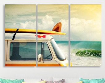 Retro Surf Canvas Etsy