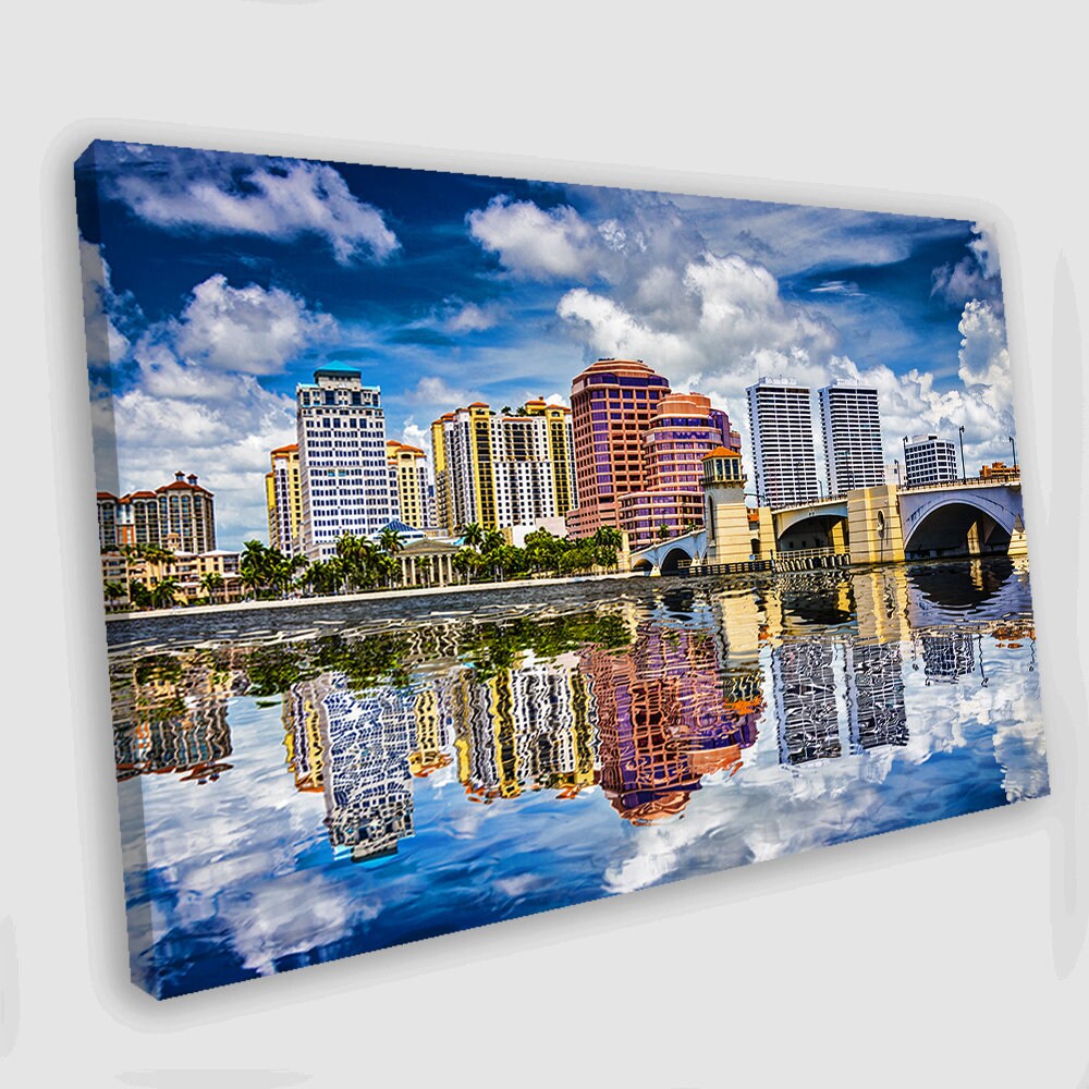 West Palm Beach Print West Palm Beach Wall Art West Palm Beach Etsy