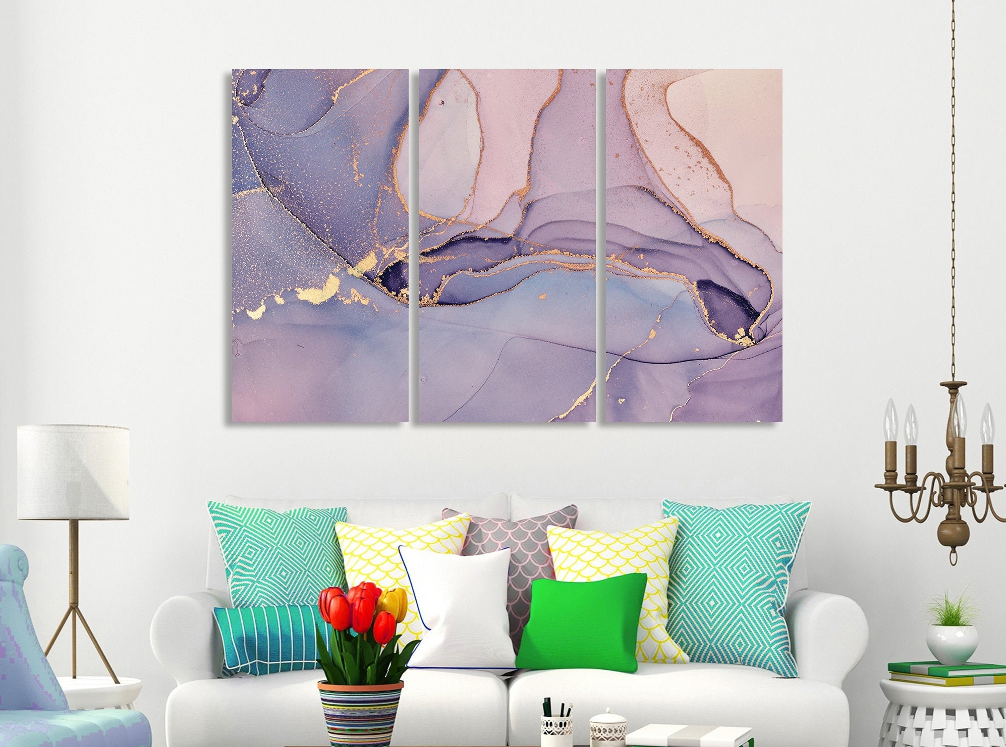 Purple Abstract Wall Art Abstract Painting Abstract Canvas Art Etsy