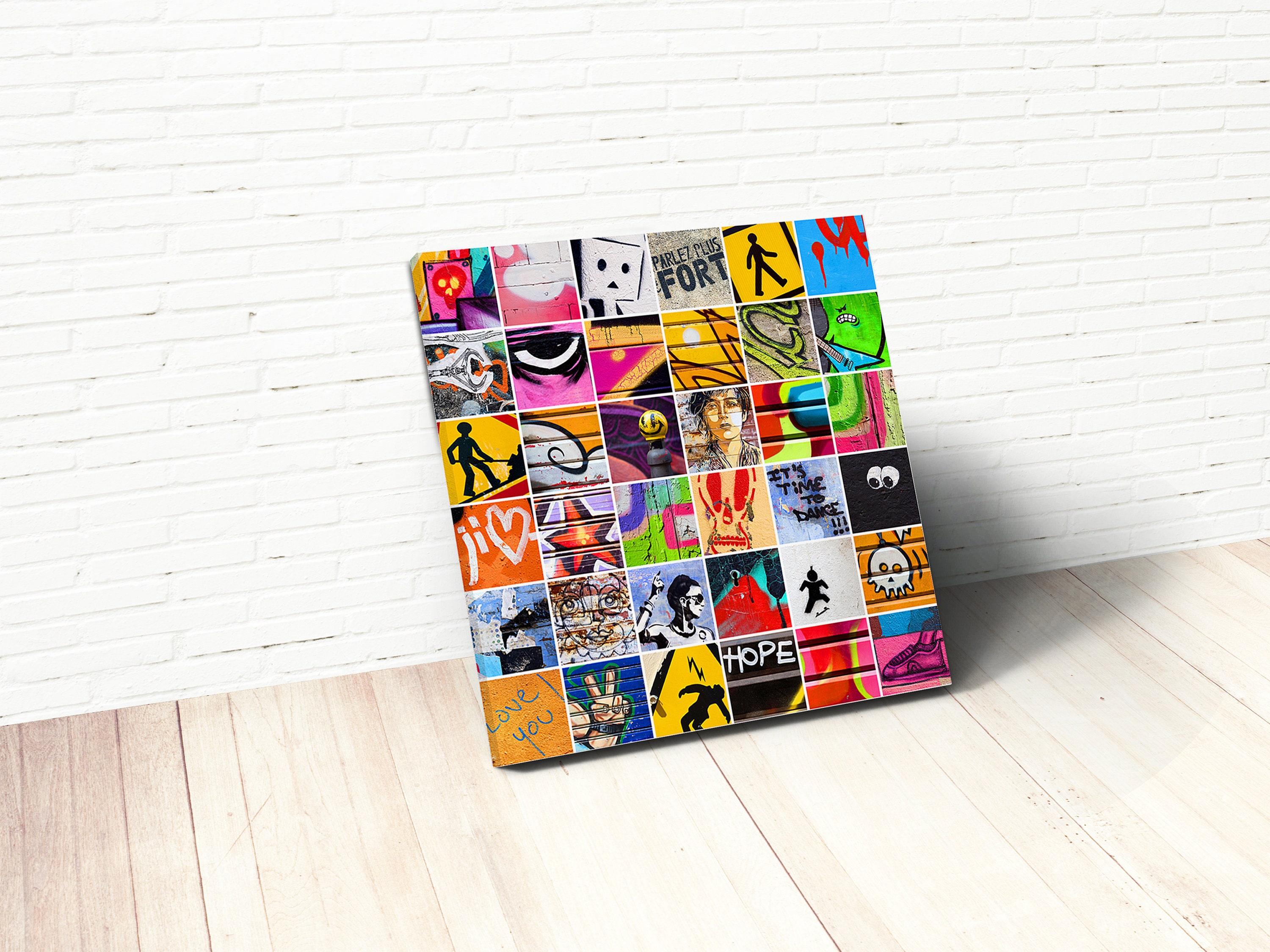 Street Art Canvas Art Painting Mural Canvas Wall Art Graffiti Etsy