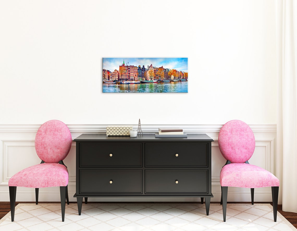 Amsterdam Canvas Wall Art Amsterdam Canvas Art Amsterdam Wall Etsy