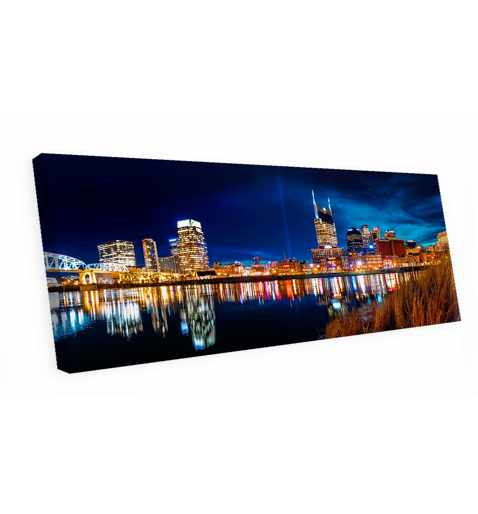 Nashville Skyline Canvas Wall Art Nashville Canvas Art Etsy