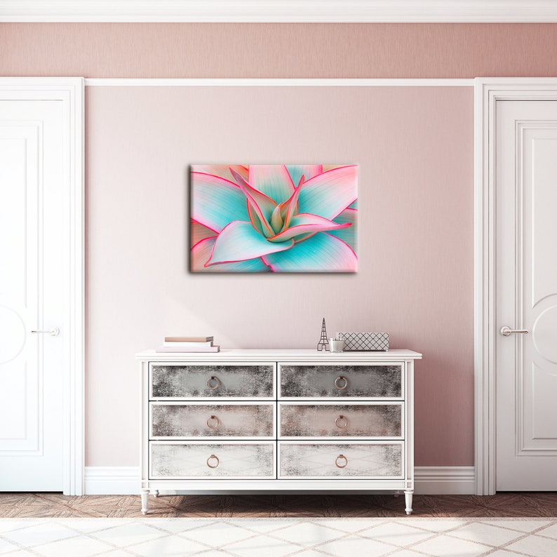 Agave Canvas Art Succulent Wall Art Cactus Canvas Agave Plant Print Agave Wall Decor Cactus Wall Art Botanical Print Succulent Leaves Decor