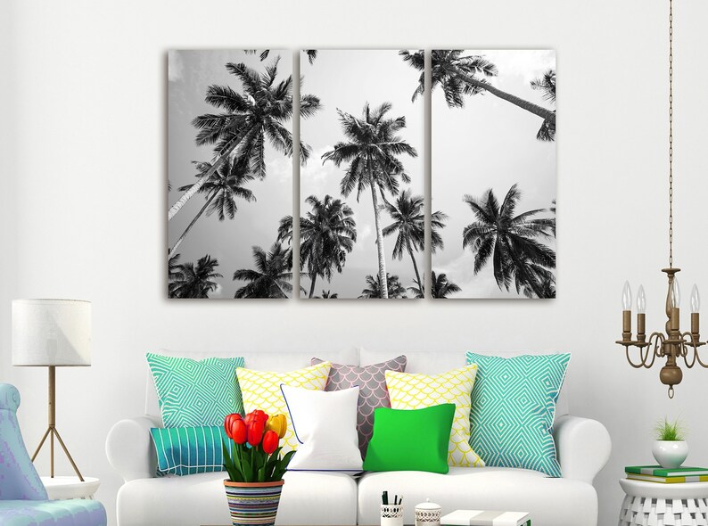 Palm Canvas Art Palm Trees Wall Art Palm Canvas Palm Photo Etsy