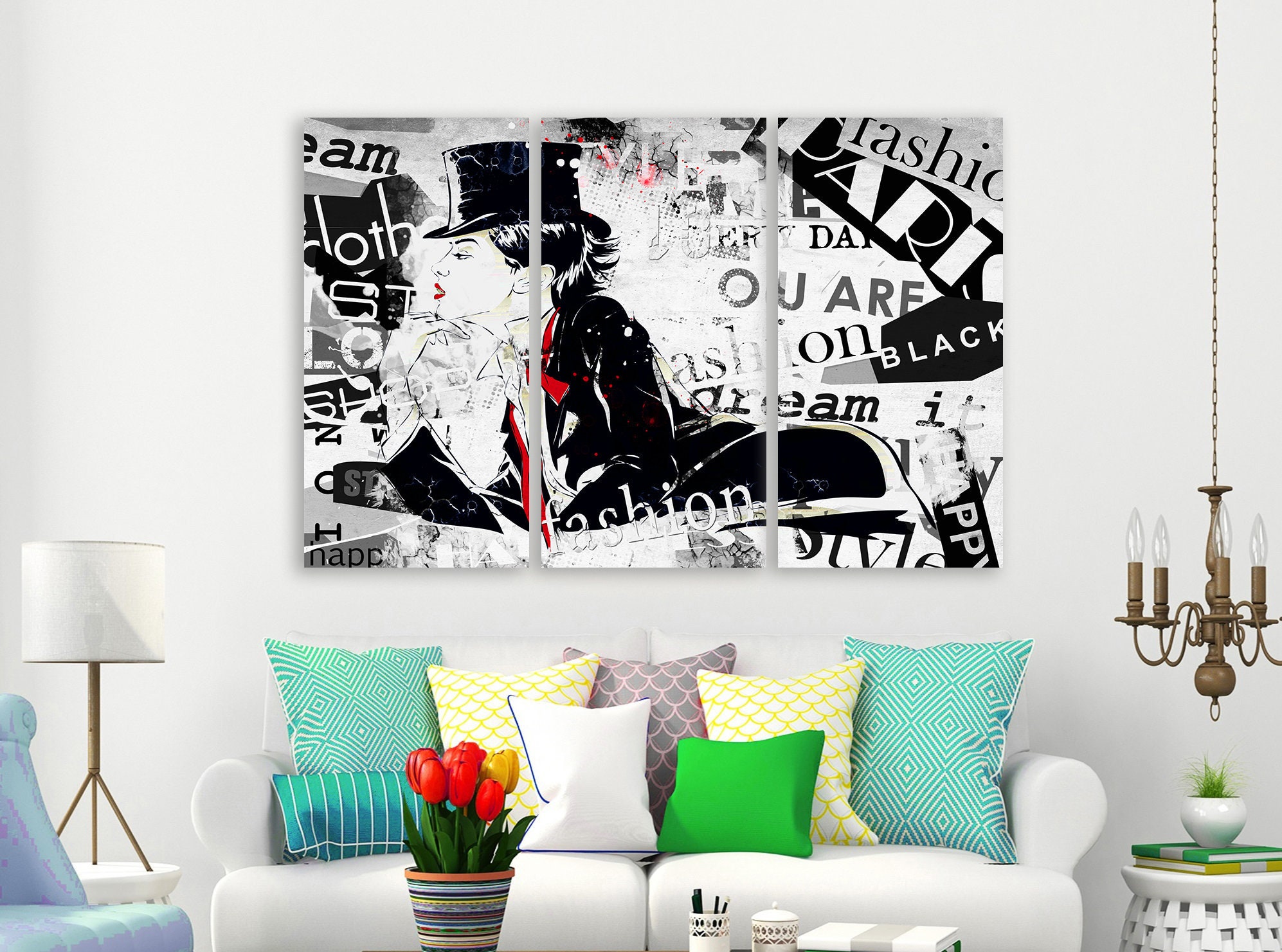 Fashion Wall Art Canvas Art Fashion Illustration Fashion Etsy