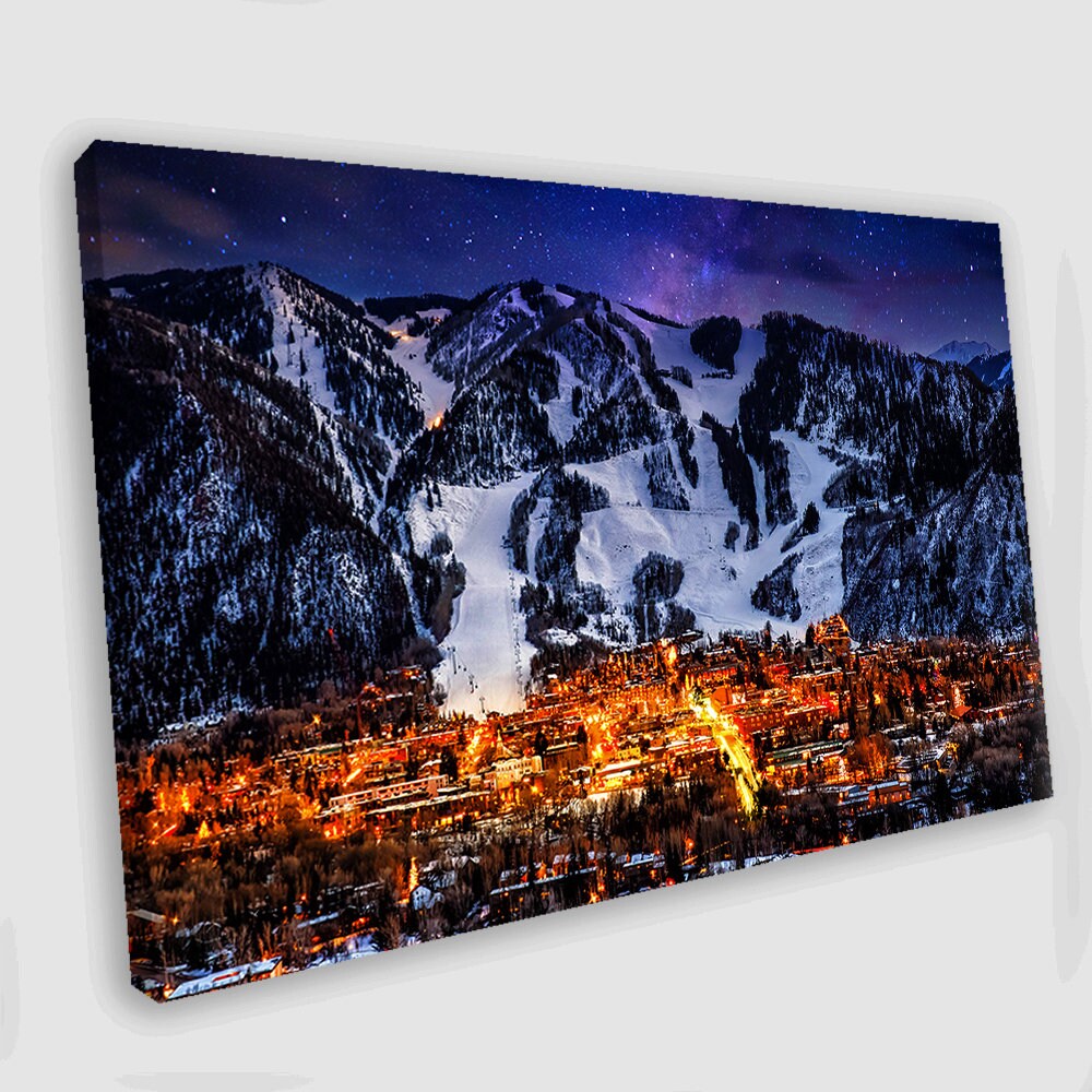 Aspen Colorado Canvas Art Aspen Wall Art Aspen Painting Aspen Etsy