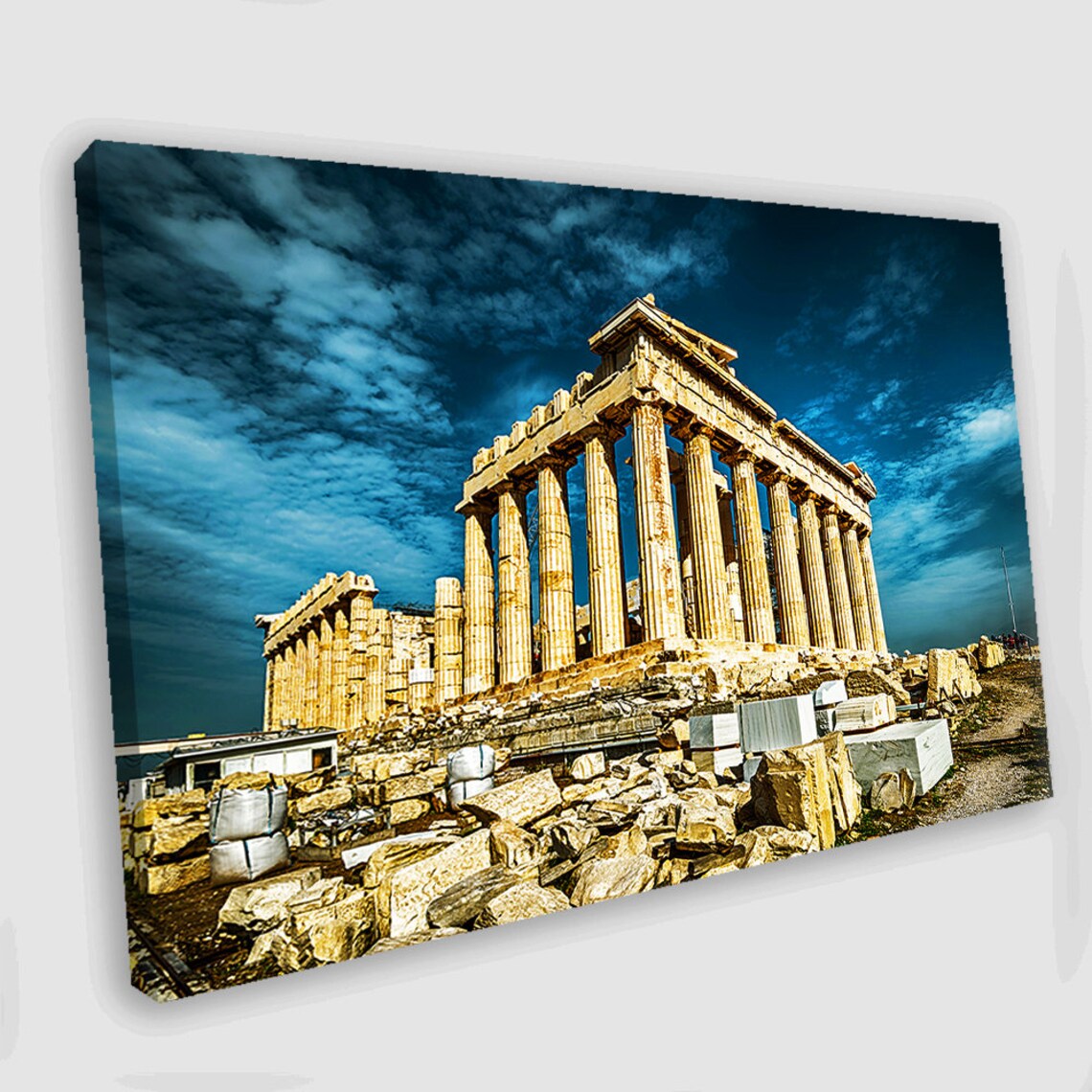 Canvas Art Acropolis Parthenon Canvas Wall Art Ancient Greece Etsy