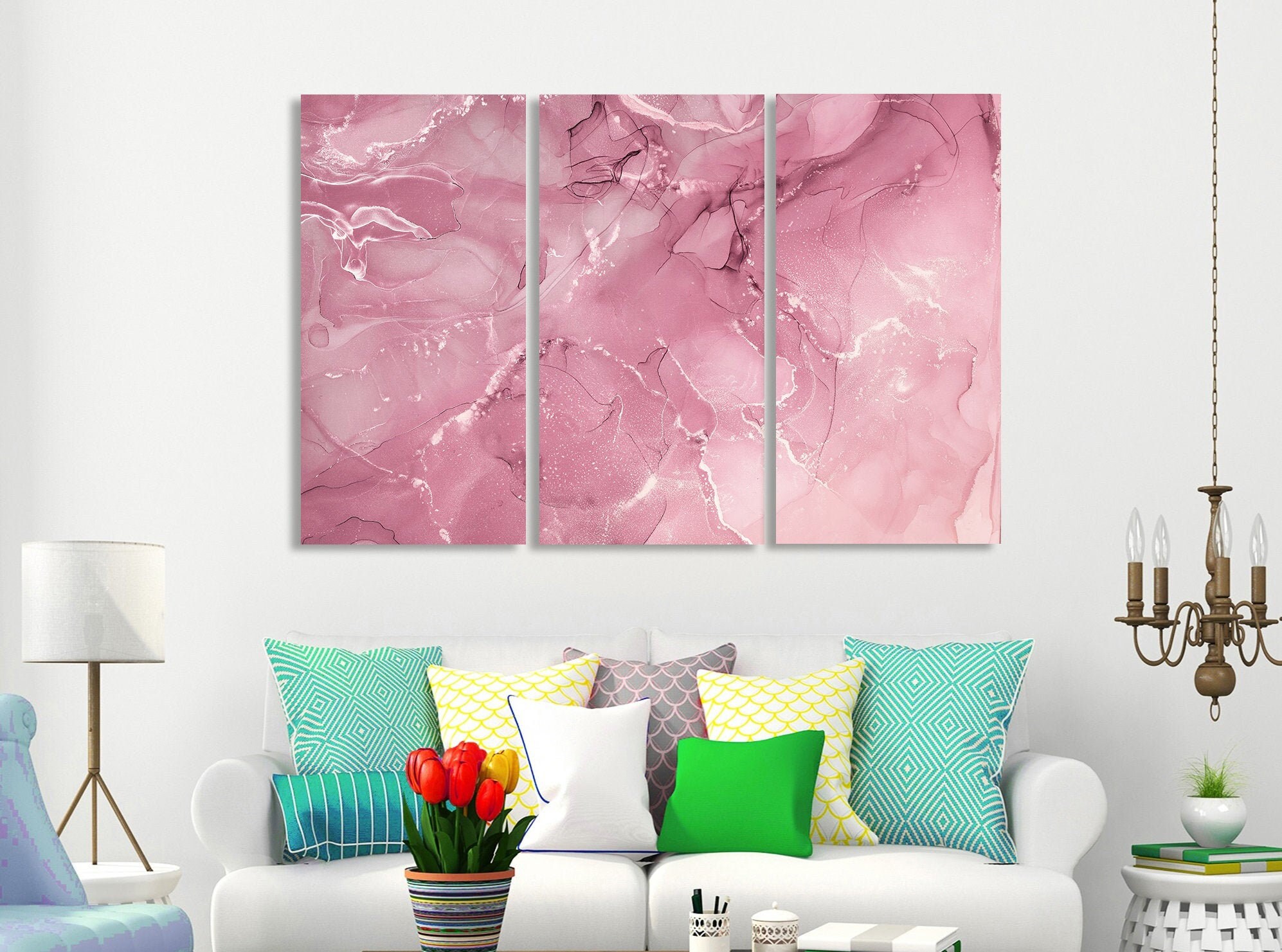 Pink Abstract Wall Art Abstract Painting Abstract Canvas Art Etsy