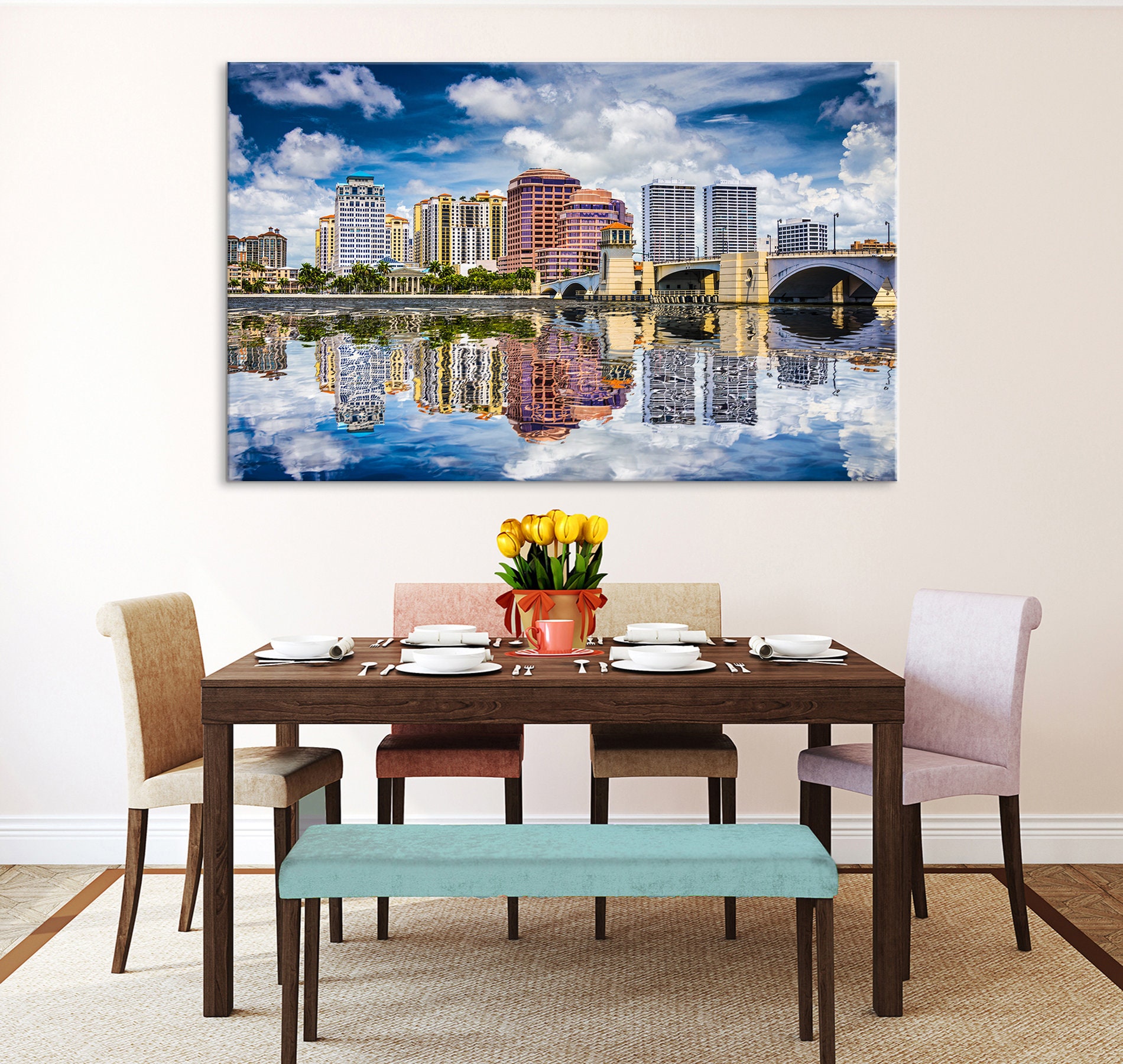West Palm Beach Print West Palm Beach Wall Art West Palm Beach Etsy