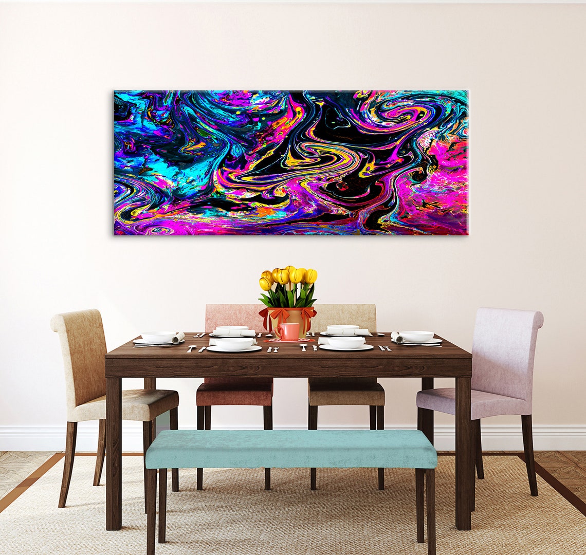 Colorful Abstract Canvas Wall Art Abstract Canvas Art Abstract | Etsy