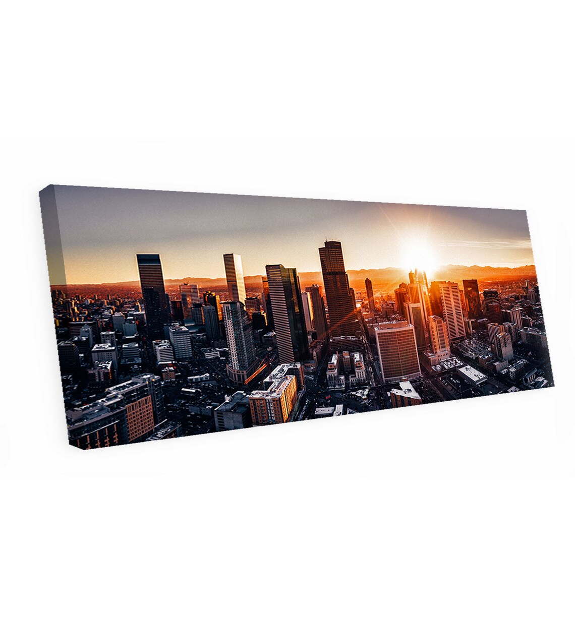 Denver Colorado Canvas Art Denver Wall Art Denver Wall Decor Etsy