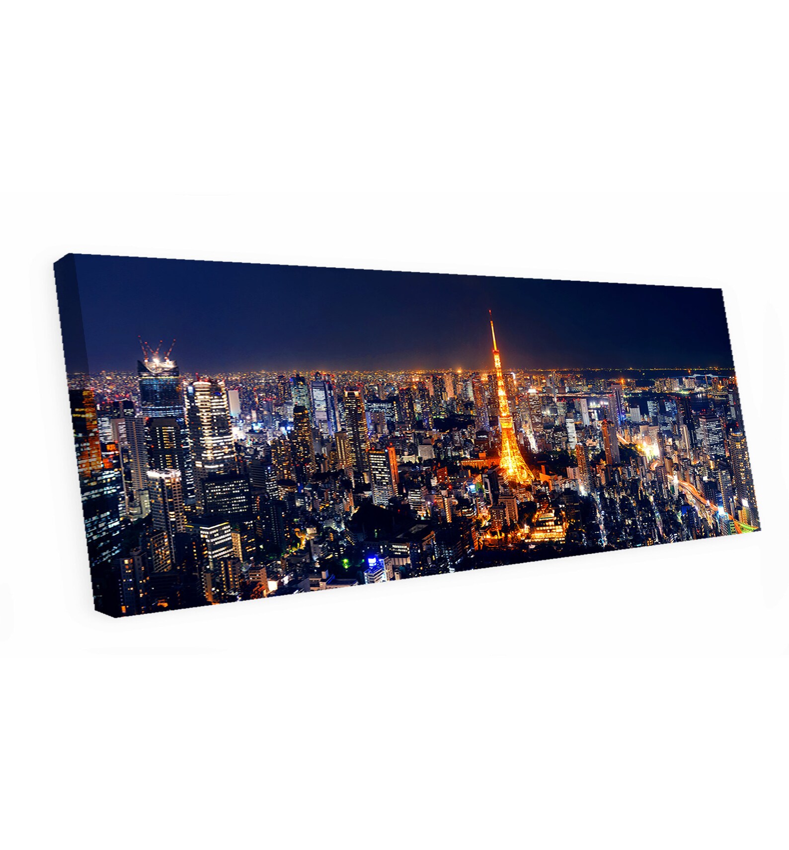 Tokyo Skyline Canvas Art Night Tokyo Canvas Wall Art Tokyo Etsy India