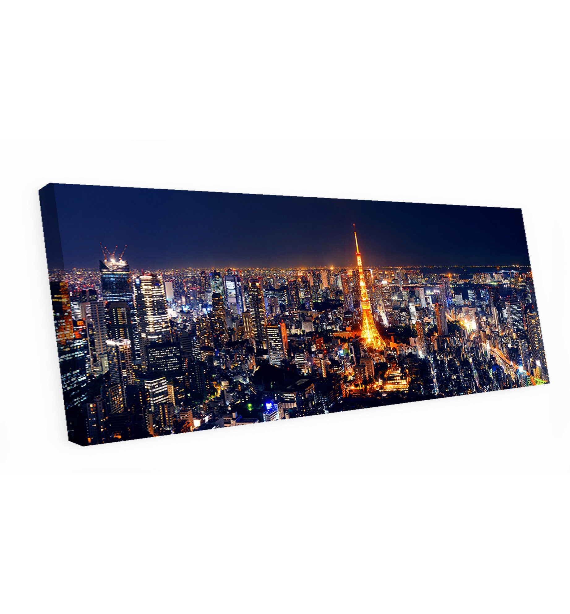 Tokyo Skyline Canvas Art Night Tokyo Canvas Wall Art Tokyo Etsy India